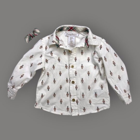 Tommy Bahama Nutcracker Holiday Button-Up Shirt size 18 Months - Picture 3 of 8